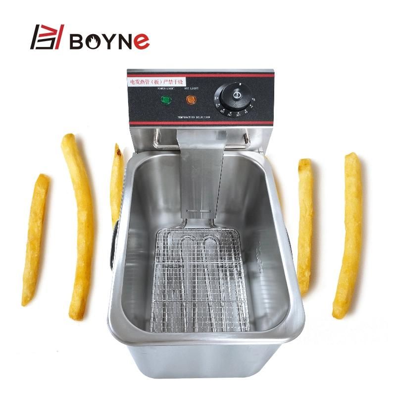 Commercial Snack Food Stainless Steel 4L Electric Deep Fryer