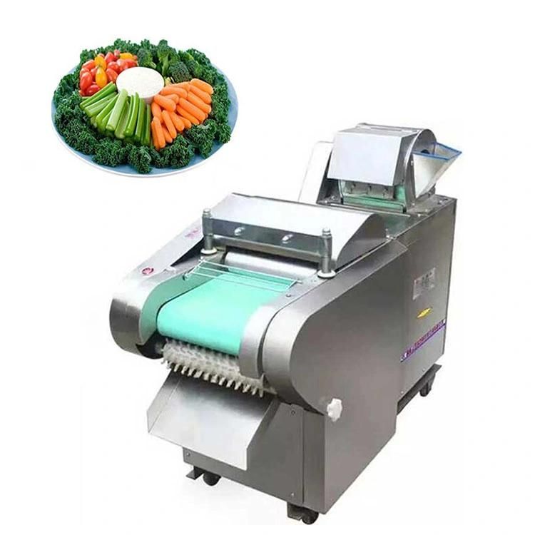 Industrial Multifunctional Leafy Vegetable Potato Pepper Green Spring Onion Carrot Strip Cube Cutter Cutting Machine