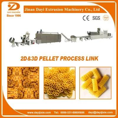 2D and 3D Pellet Snack Bugles Food Making Machine