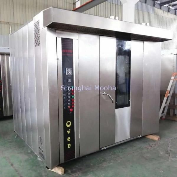 64 Trays 32 Tray Rotary Oven Price Big Rotating Oven Bakery Rotary Rack Oven for Sale Baking Loaf Bread Bakery Industrial Oven