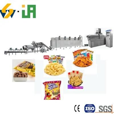 Corn Meal Balls Machine Corn Puff Extruder Corn Puffs Snack Processing Line