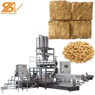 Textured Soyabean Nuggets Processing Line Soya Chunks Vegetarian Protein Machine