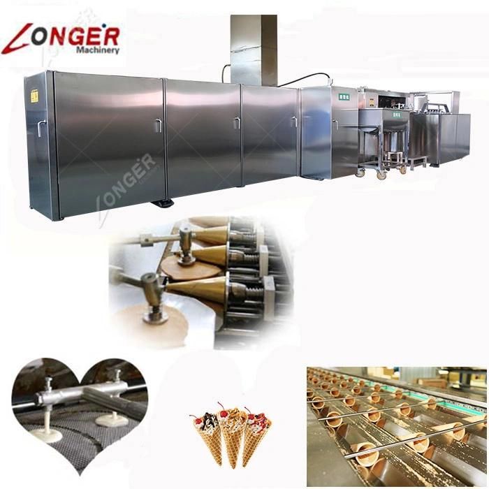 Automatic Waffle Bowl Crunchy Cone Manufacturing Ice-Cream Cone Rolling Machine