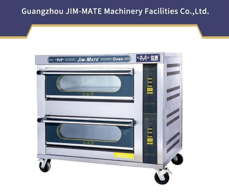 Kitchen Equipment 2 Deck 4 Trays + 8 Trays Proofer Commercial Gas Intelligent Gas Deck Oven