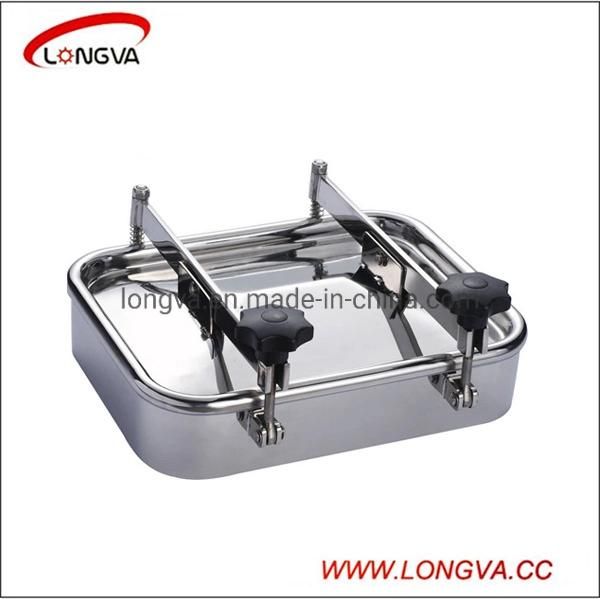 555X430 Sanitary Stainless Steel Retangular Manway Manhole