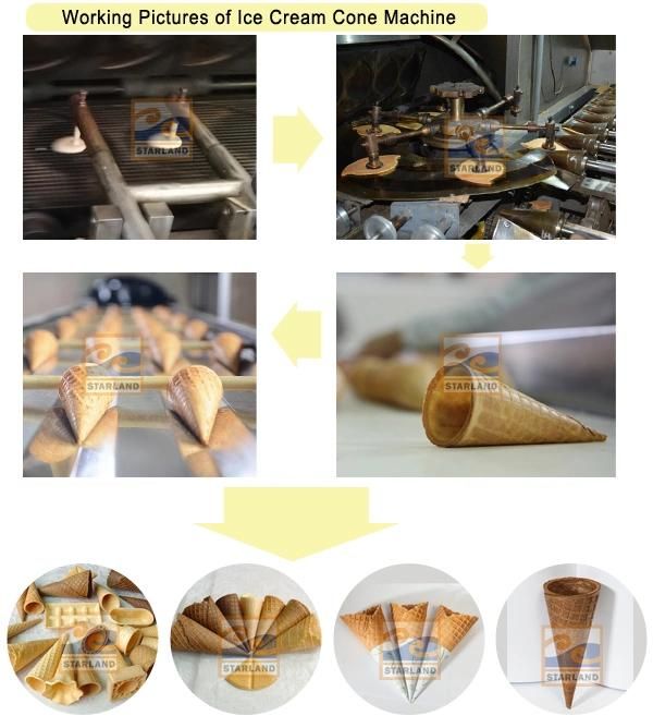 Ice Cream Cone Wafer Biscuit Making Machine Production Line