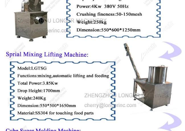 Lump Sugar Production Line Cube Sugar Making Machine