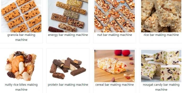 Rice Cake Chocolate Protein Cereal Bar Production Line Making Machine