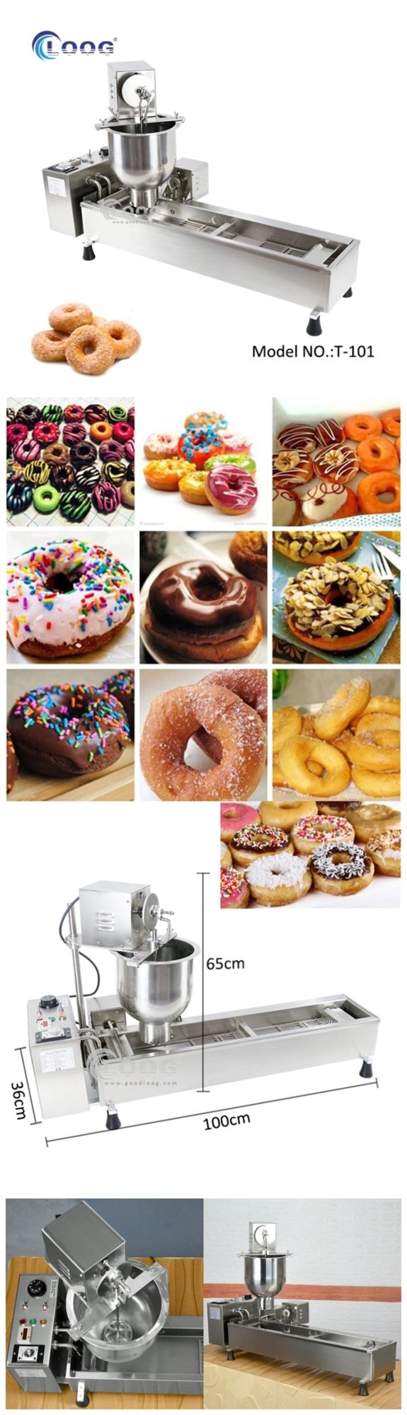 High Quality Stainless Steel 110V 220V Electric Automated Mini Donut Making Machine Mini Doughnut Machine Commercial Donut Maker