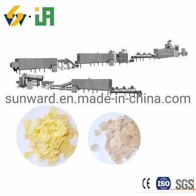 Breakfast Cereals Corn Flakes Crunchy Extrusion Production Line Machine