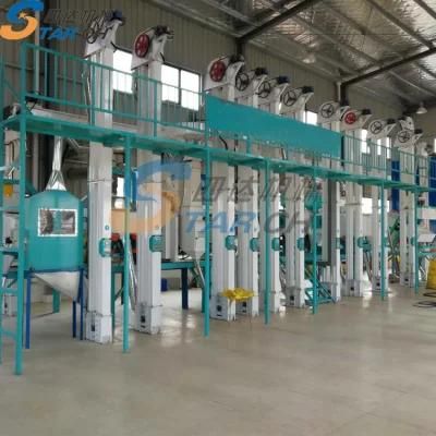 China 50tons Wheat Maize Rice Mill Machine Price