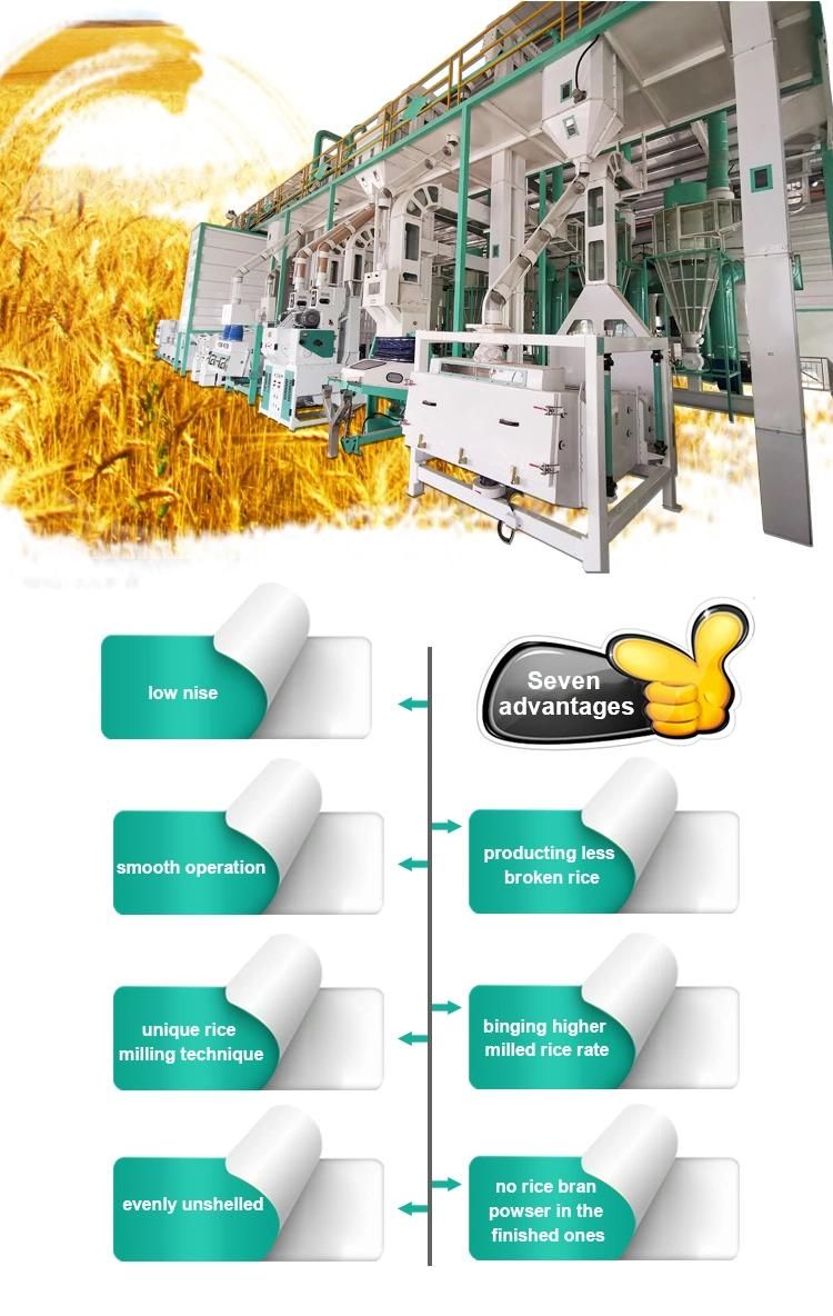 Hot Sell 50 Tons Per Day Complete Set Rice Mill Rice Machine