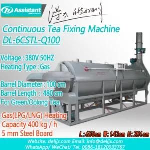 LPG/LNG Gas Heating Green Tea Steaming Machine Continuous Dl-6cstl-Q100