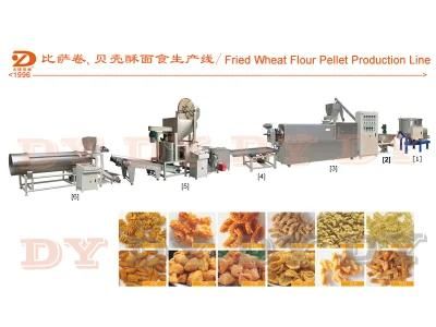 Screw Shell Chips Pellet Equipment Fried Snack Food Production Line