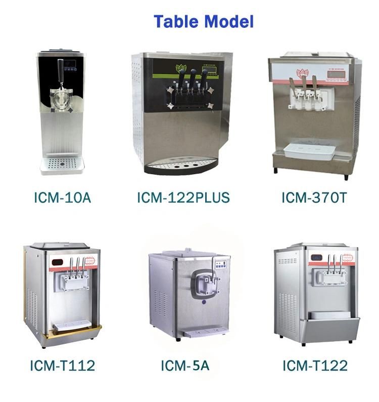 2+1 Flavors Soft Ice Cream Machine with Pre-Cooling