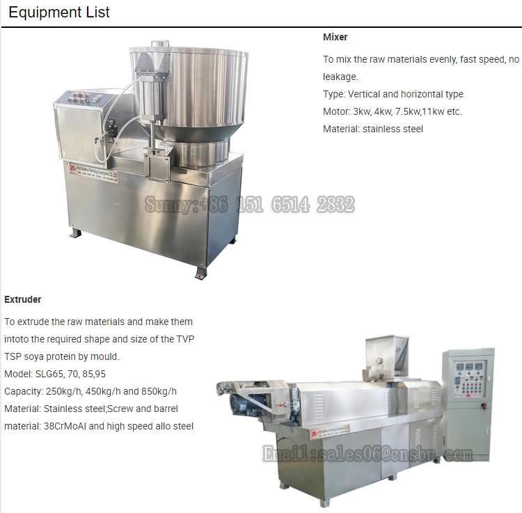 Tvp Tsp Textured Soya Nugget Chunks Protein Making Machine