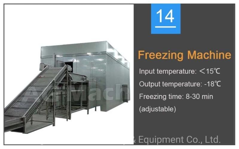 Fully Automatic Fresh Potato Chips Frozen French Fries Production Line