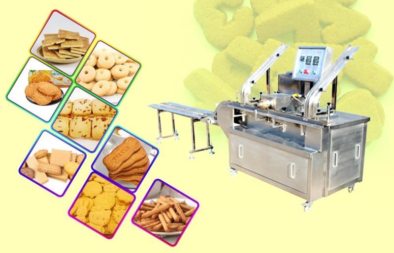 PLC Controlled Automatic Biscuit / Cookie Cutting and Shaping Machine