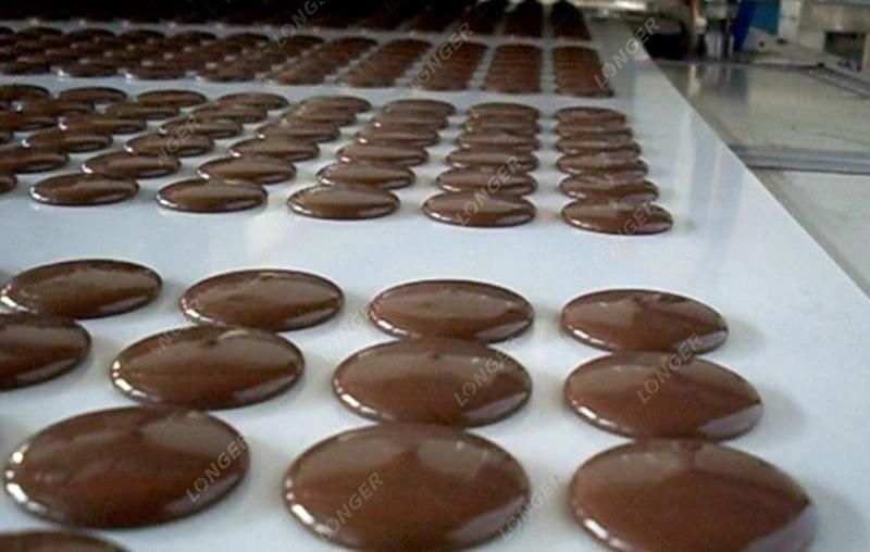 Only Chocolate Dripping Machine to Make Chocolate Drops with Cooling Tunnel