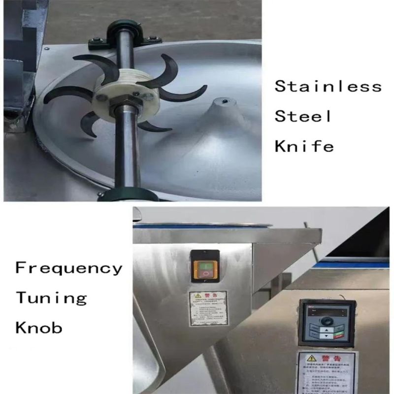 125L Meat Vegetable Cutting Mixing Machine Vegetable Meat Bowl Cutter