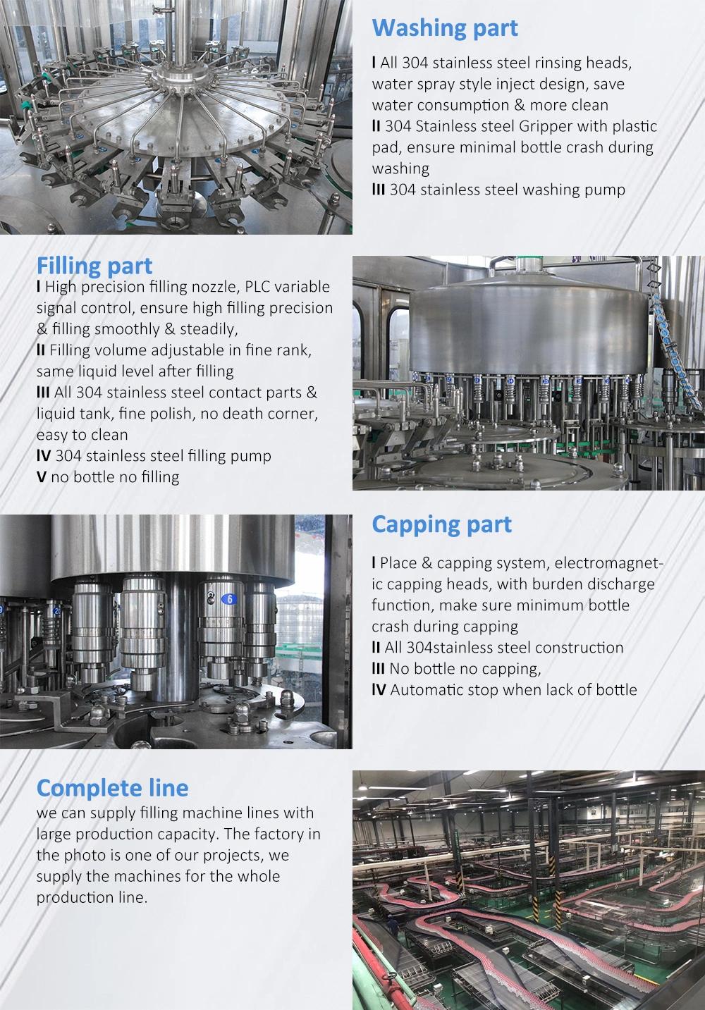 Zhangjiagang Manufacturer Bottled Water Production Equipment Washing Filling Capping Machine in Factory Price