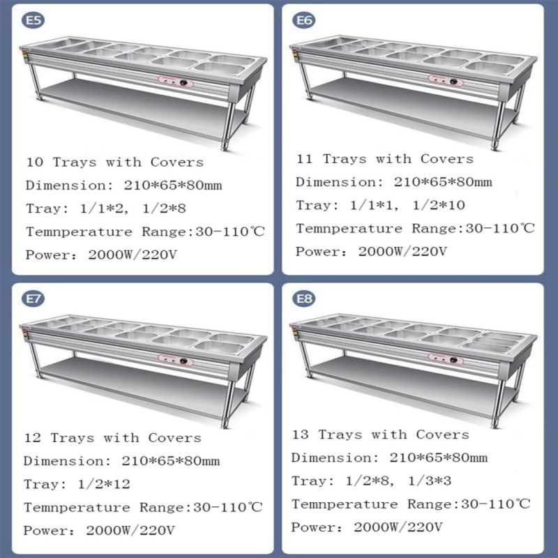 Commercial Food Machinery Multifunctional Kitchenware Electric Bain Marie