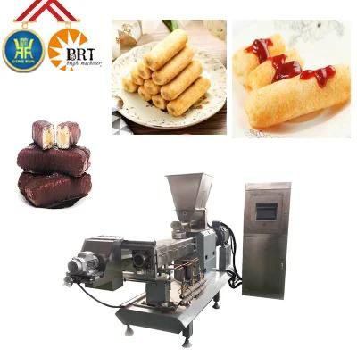 2021 Good Quality Chocolate Core Filling Puff Snack Food Making Machine The Price