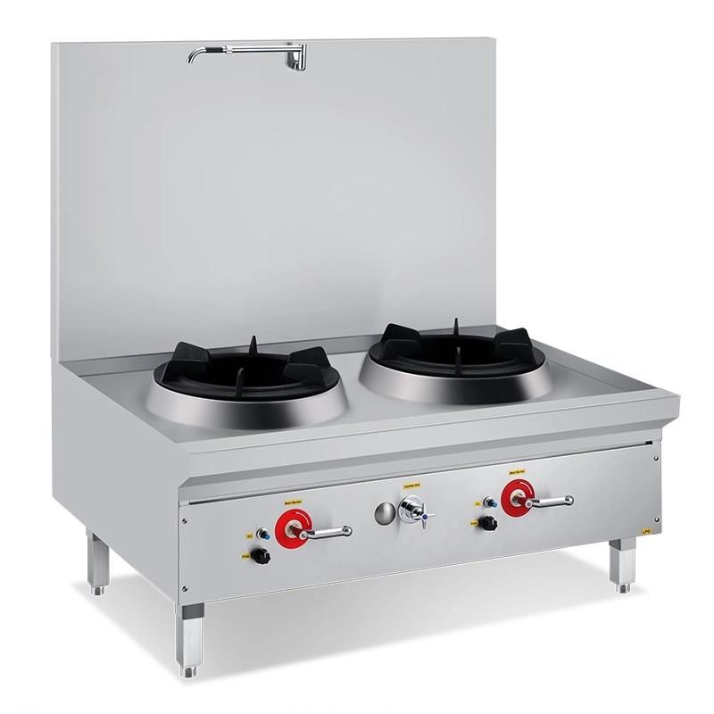 Chinese Cooking Range, Gas Double Stock Pot Stove