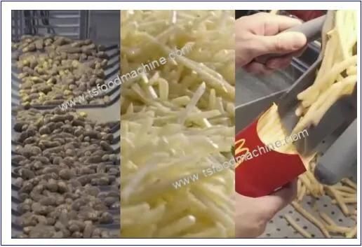 Automatic Frying Machine and Potato French Fries Making Machine