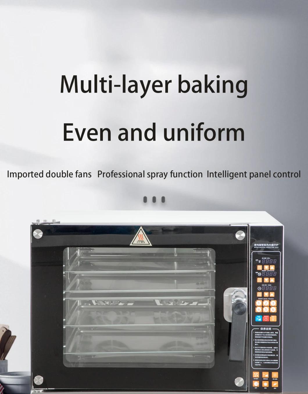 Commercial Smart Oven Air Deck Oven with Steam Digital Electric Convection Oven