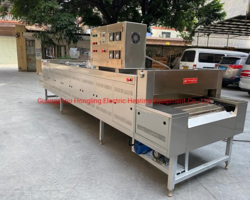 Bakery Equipment Electric 8 Meters Infrared Chain Conveyor Belt Tunnel Oven