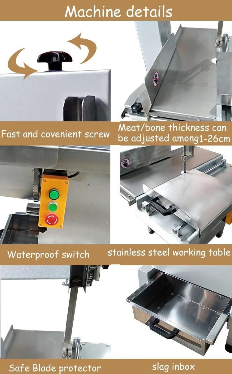 Frozen Meat Fish Chicken Meat Bone Saw Machine Butcher Bone Cutter Bone Saw Machine