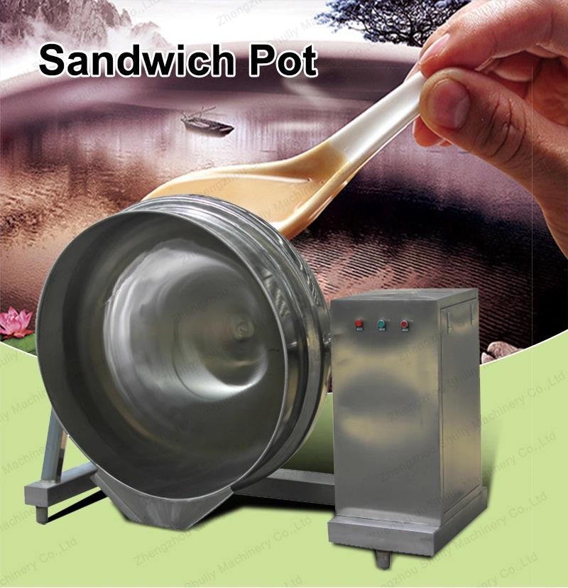 Large Cooking Kettle Jacketed Pan Porridge Making Machine