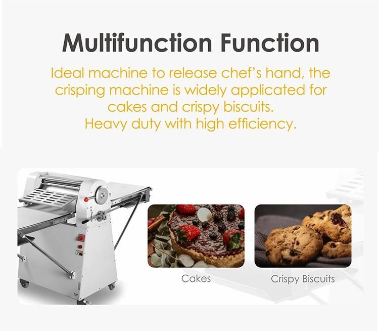 520 mm Conveyor Belt Rolling Machine Bakery Electric Commercial Croissant Pizza Pastry Sheeter Price Dough Sheeter