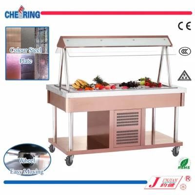 M-V-Bxgl4 Stainless or Color Steel Salad Bar &amp; Food Display Supply for Restaurant