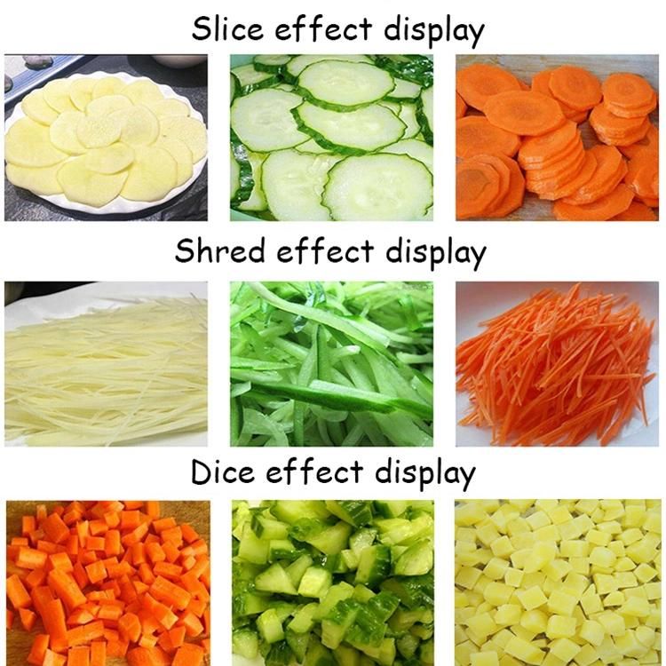 Commercial Potato Vegetable Slicer Strip Cube Cutting Machine Fruit Vegetable Cutter