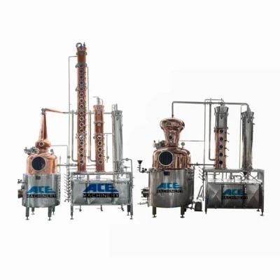 100L, 200L, 500L Columna Type Alambique Destilador Copper Stills Buy Alcohol Distiller