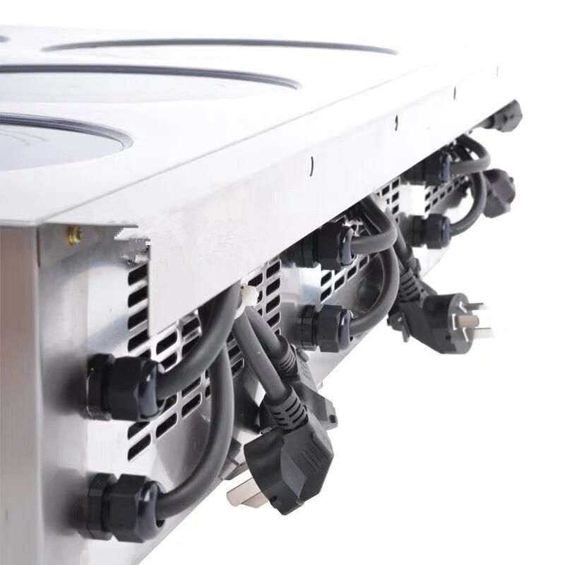 Commercial Kitchen Equipment 3.5kw 6 Burners Stainless Steel Hotel Kitchen Equipment