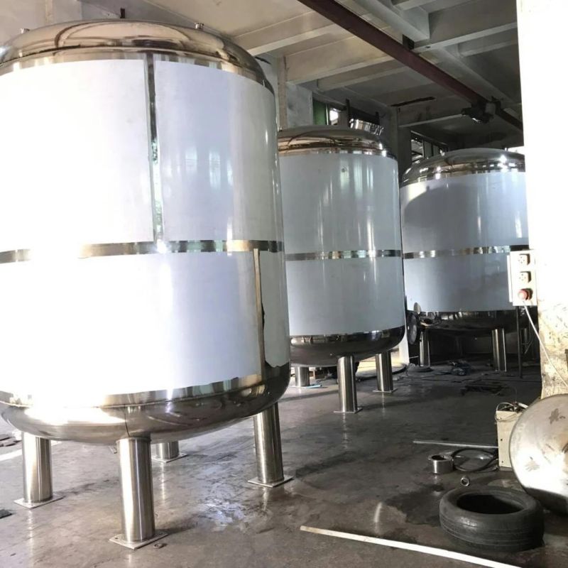 Steam Circulation System Stainless Steel Mixing Tank with Agitator Mixer
