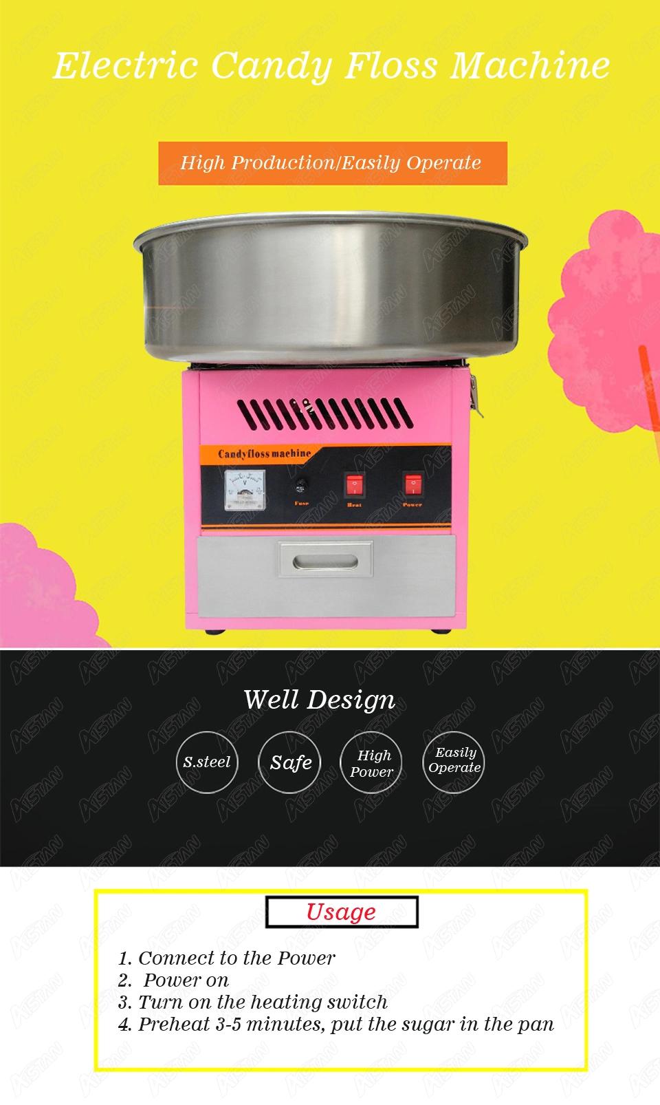 Ot62 Hot Popular High Quality Cotton Candy Floss Machine Candy Making Machine Electric Flower Candy Floss Make Machine