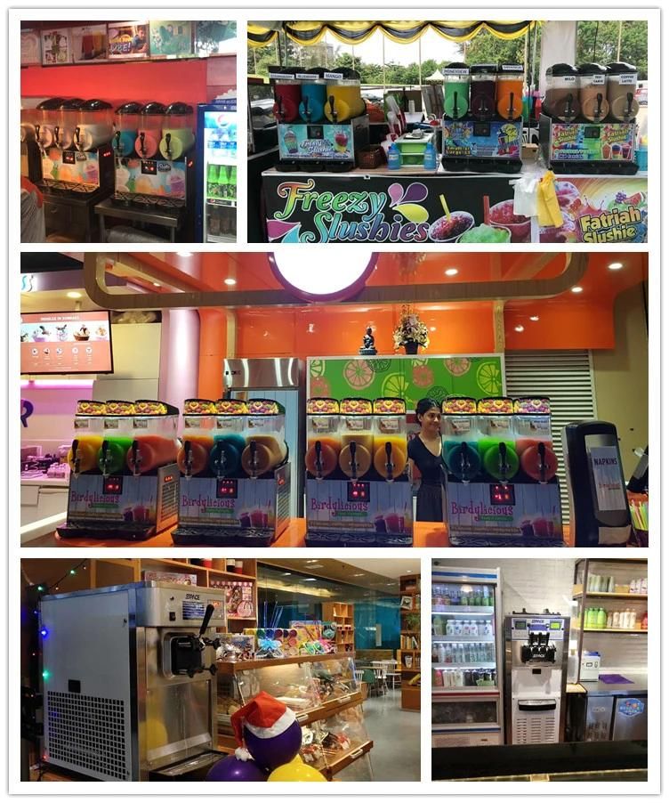 Factory Price Snack Food Machine Table Top Puppy 3 Tank Slush Machine