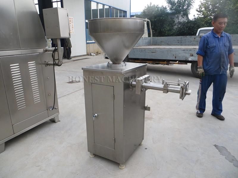 Full Stainless Steel 30L Sausage Stuffer / Sausage Filling and Tying Machine