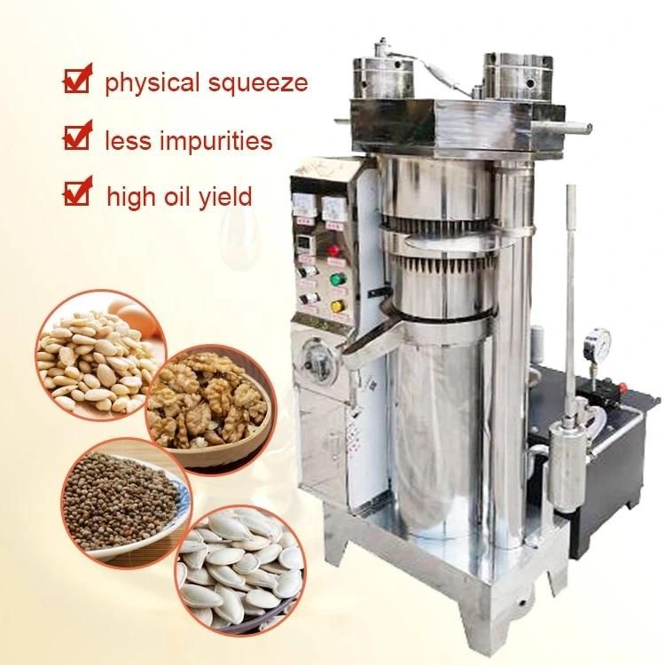 Hydraulic Oil Press Olive Oil Extractor Cold Hot Oil Processing Machine