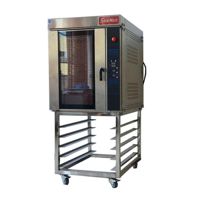 Industrial Usage Steaming Gas Hot Air Circulation Oven 8 Trays Baking Convected Oven with 10 Trays Proofer