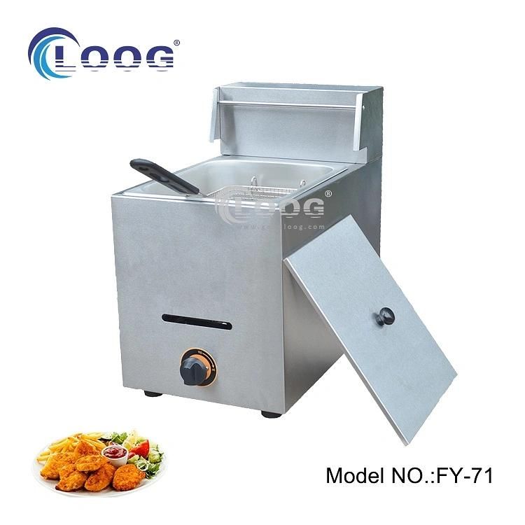 Best Kitchen Equipments Potato Chips Frying Oil Machine Commercial Chicken French Fries Gas Deep Fryer for Sale