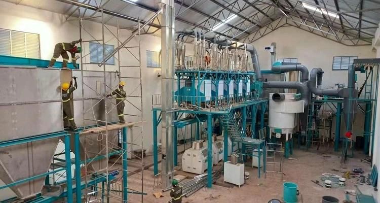 Kenya Automatic Maize Corn Flour Meal Grits Making Machine Maize Mill Milling Factory Price