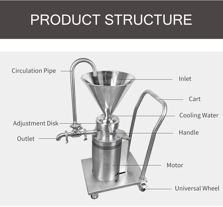 Stainless Steel Almond Milk Making Processing Machine Colloid Mill