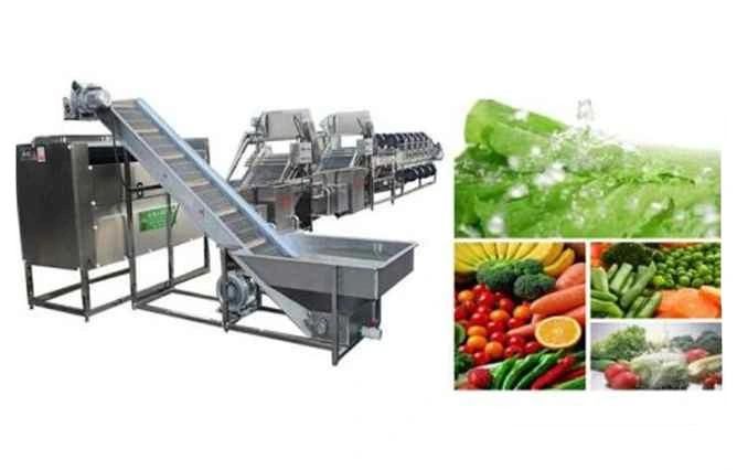 Energy Saving Vegetable Fruit Air Bubble Washing Machinery