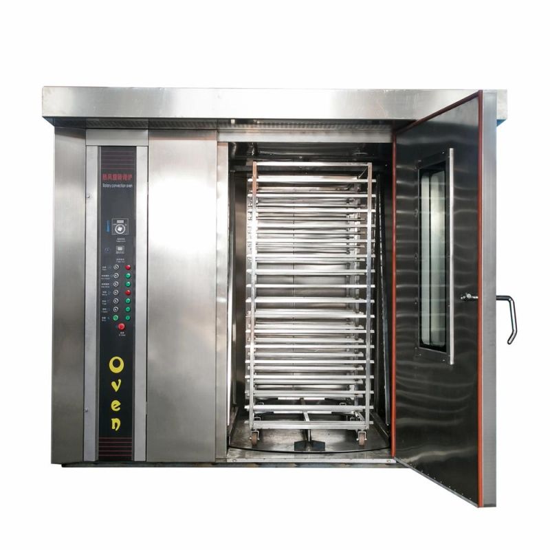 Bakery Oven Convectional Rotary Oven with 16/32/64 Trays Useful Rotary Oven Electric Gas Diesel Rotary Oven Bakery Equipment Practical Rotary Oven