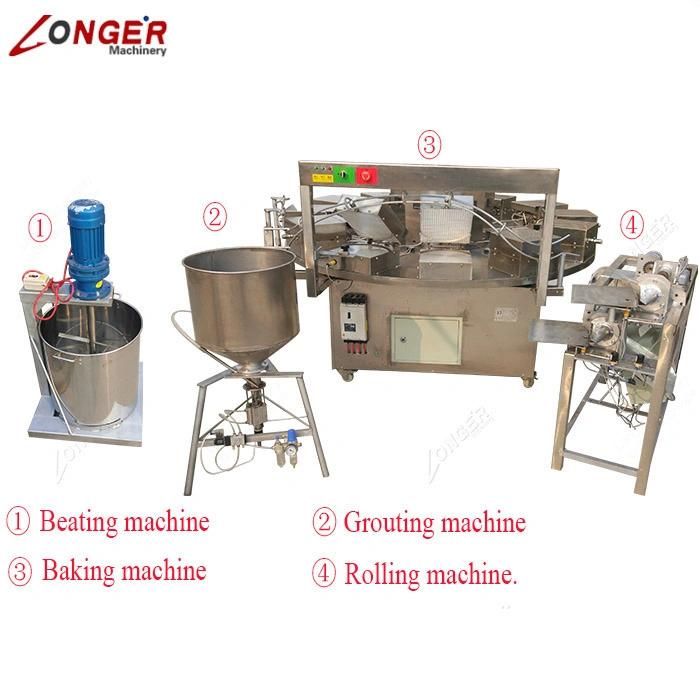 Commercial Ice Cream Cone Maker Machine Stroopwafel Waffle Cone Maker